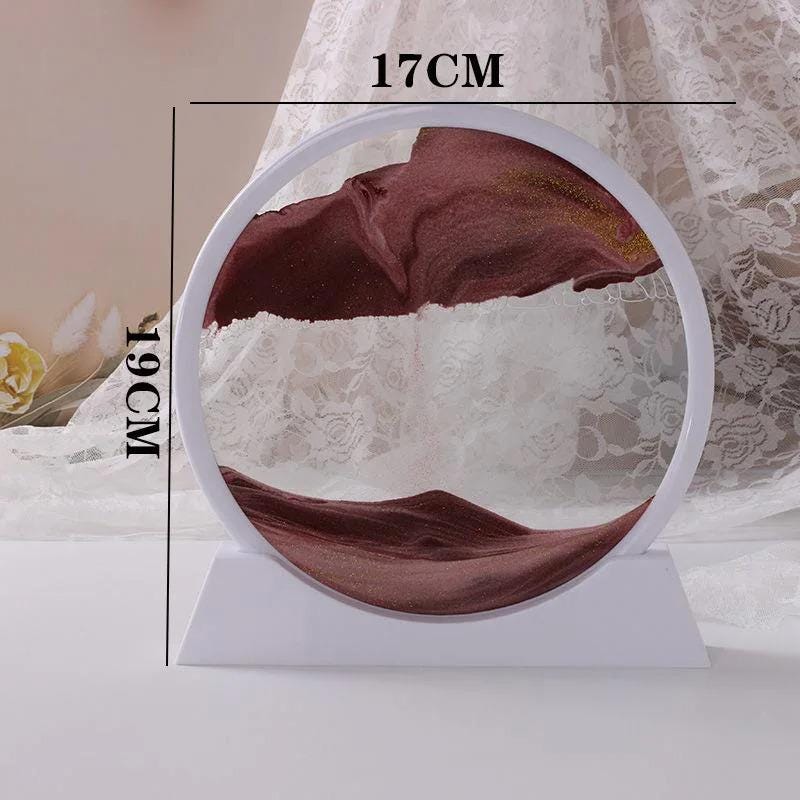 3d Quicksand Sand Art Painting Lamp, Moving Sandscape Decor Light, Luxury Desk Ornament, Living Room Decoration