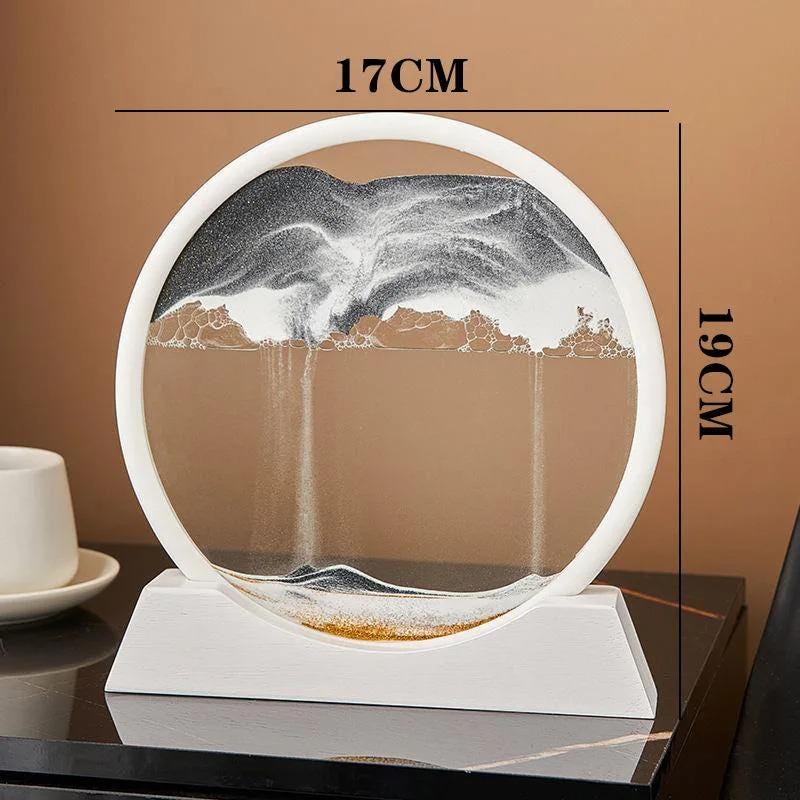 3d Quicksand Sand Art Painting Lamp, Moving Sandscape Decor Light, Luxury Desk Ornament, Living Room Decoration