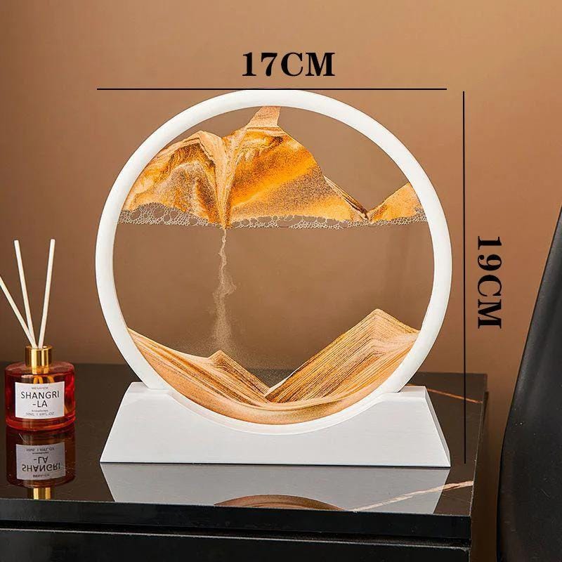 3d Quicksand Sand Art Painting Lamp, Moving Sandscape Decor Light, Luxury Desk Ornament, Living Room Decoration