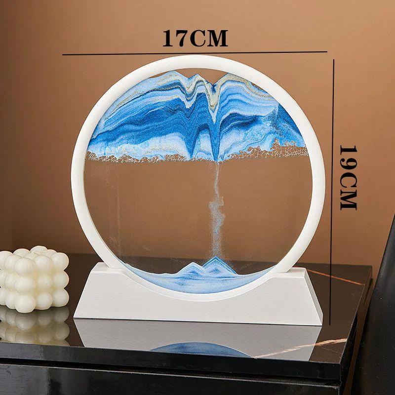 3d Quicksand Sand Art Painting Lamp, Moving Sandscape Decor Light, Luxury Desk Ornament, Living Room Decoration